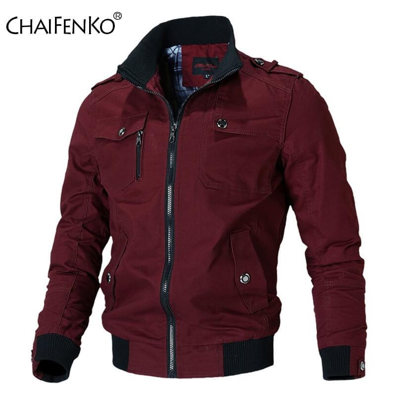 Jaqueta bomber blusão casual masculina, casaco na moda, novo outwear quente, stand fino, militar, primavera, outono, 2023 Petra-Zoully