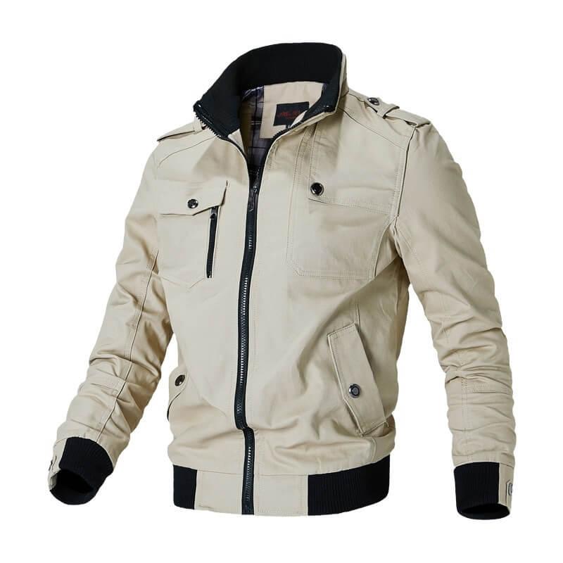 Jaqueta bomber blusão casual masculina, casaco na moda, novo outwear quente, stand fino, militar, primavera, outono, 2023 Petra-Zoully