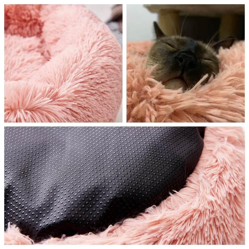 Cama redonda para gatos Cama para cães almofadada conforto calmante anti-ansiedade Cama para cães e gatos Almofada para cama de lã Marshmallow. coleções petra-Zoully