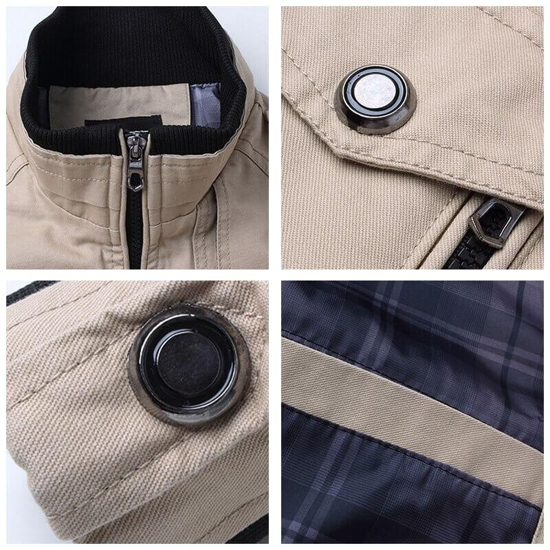 Jaqueta bomber blusão casual masculina, casaco na moda, novo outwear quente, stand fino, militar, primavera, outono, 2023 Petra-Zoully
