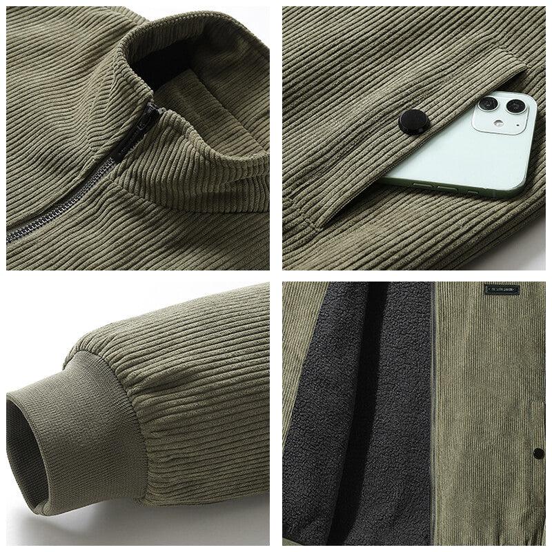 Jaqueta grossa de lã quente masculina, casaco exterior à prova de vento, jaqueta casual clássica, outwear de inverno, marca fashion, outono, 2023.Coleções petra-zoully