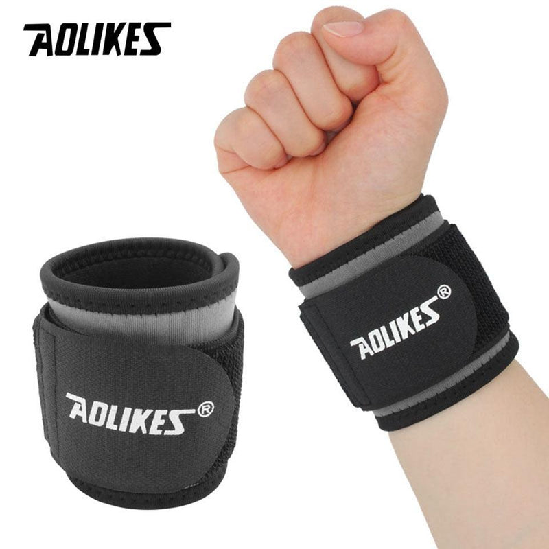 AOLIKES-Pulseira ajustável para esportes, bandagem, pulseira, compressão, suporte tendinite, alívio da dor, 1 pc