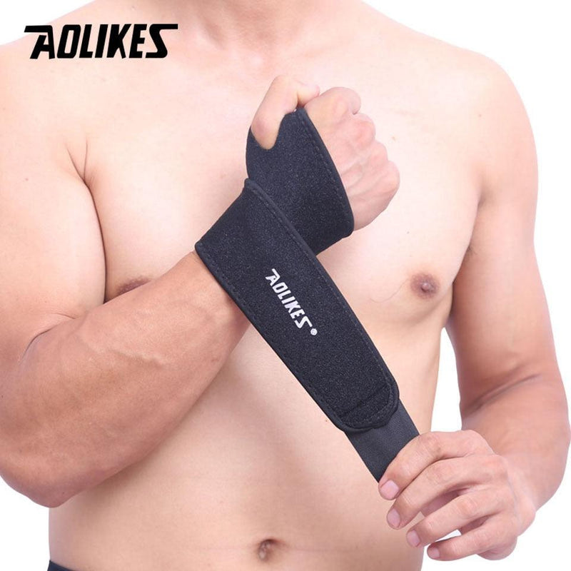 AOLIKES-Pulseira ajustável para esportes, bandagem, pulseira, compressão, suporte tendinite, alívio da dor, 1 pc